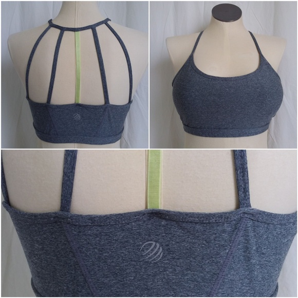 MPG Other - MPG Gray Strappy Sport Bra Women's L